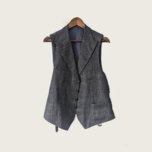 SUITSUPPLY - Cotton blend grey vest - Sz 48
